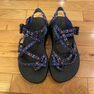 Chaco Z Cloud 2 Womens 7 Wink Blue Strappy Athletic Hiking Sandals Toe Loop